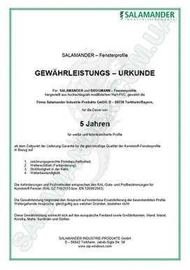 Salamander сертификат 3